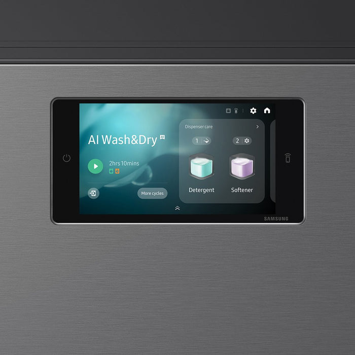 Samsung Bespoke All-in-One 18kg/11kg Heat Washer Dryer - Graphite | WD18DB8995BZT1