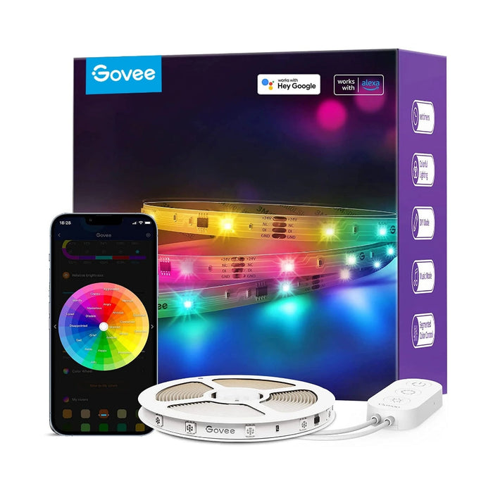 Govee RGBIC Basic Wi-Fi + Bluetooth LED Strip Lights 5M | H618A2D1