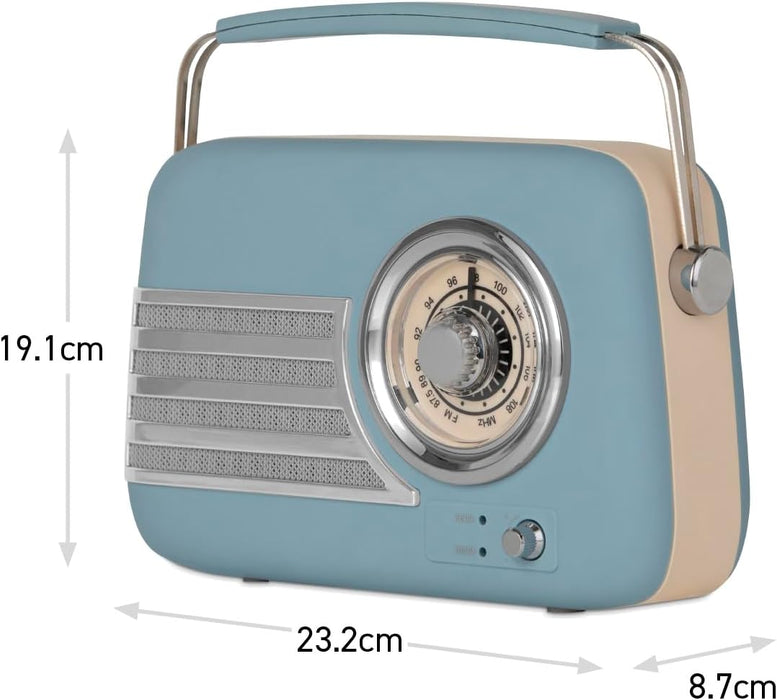 iTek Retro BT Radio - Blue || I60028BLU