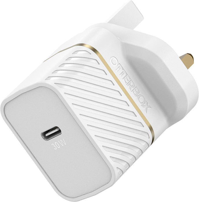 OtterBox USB-C UK Wall Charger 30W GaN - White | 78-80487