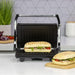 QUEST Griddles & Grill Pans Quest Compact Panini Grill - Black/Silver | 34340 IRWINS MEGASTORE