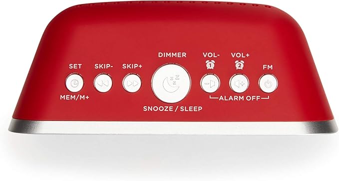 AIWA Alarm Clock FM Radio - Red | CRU-19RD