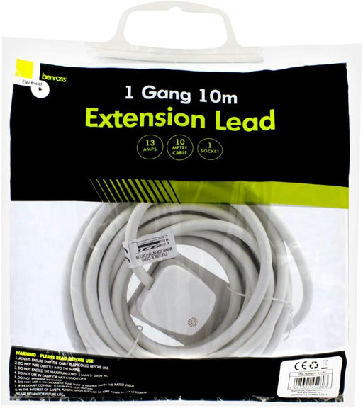 BENROSS 1 Way 10M Extension Lead - 13A | 45280