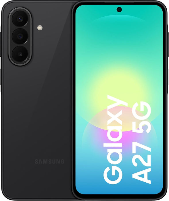 Samsung Galaxy A27 5G Dual SIM Smartphone 6GB/128GB 6.7" Super AMOLED 120Hz with Snapdragon 6 Gen 3 - Black | SM-A276BZKBEUE
