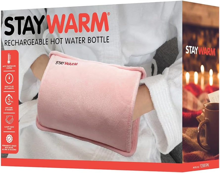 StayWarm Rechargeable Hot Water Bottle - Pink | F2881PK