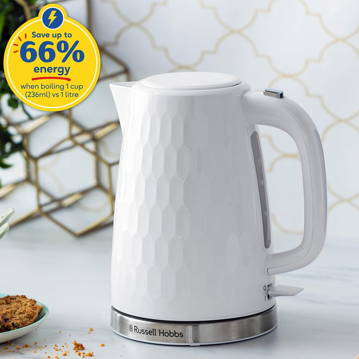 Russell Hobbs Honeycomb Kettle - White | 26050