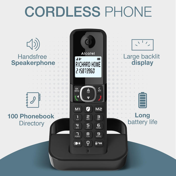 ALCATEL F860 Duo Twin Cordless Phone with Call Block | ATL1423525