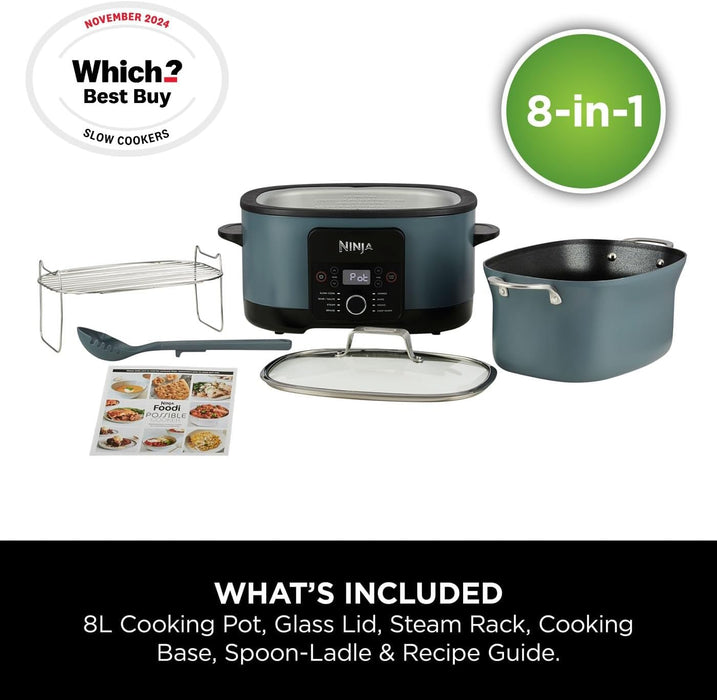 Ninja Foodi 8-in-1 PossibleCooker Slow Cooker & Multi-Cooker - Grey | MC1001UK
