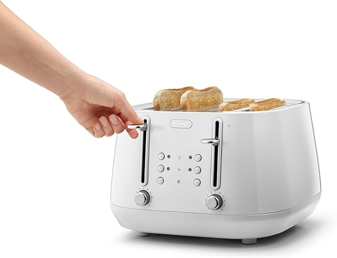 De'Longhi Eclettica 4 slice Toaster - White | CTY4003.W