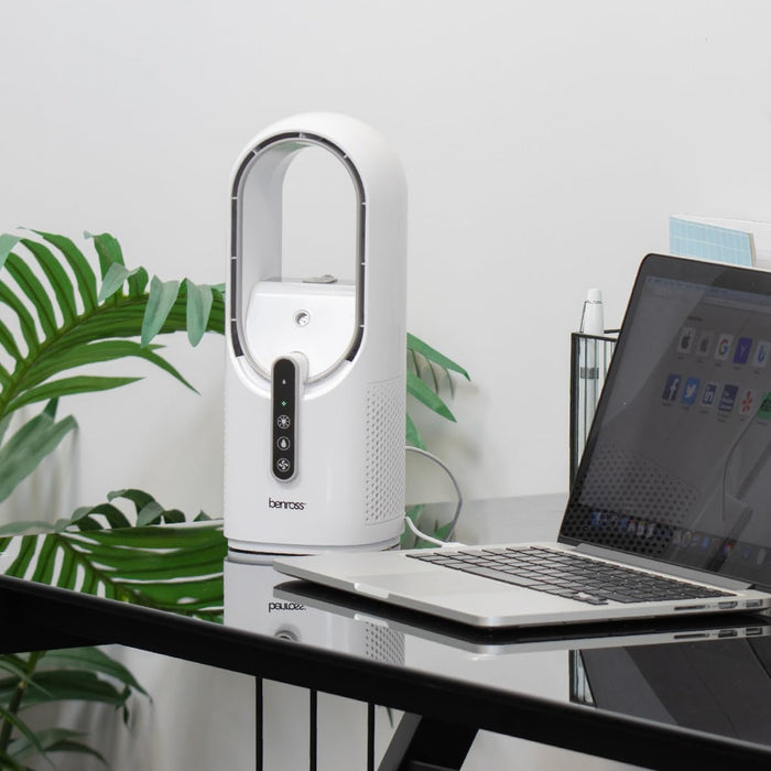 BENROSS Fan Benross USB Bladeless Fan With Mister | 38639 IRWINS MEGASTORE