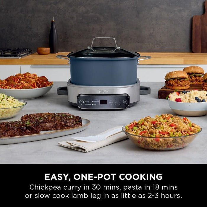 NINJA Rice Cookers Ninja Foodi 8-Mode 6L PossibleCooker Rice & Slow Cooker - Midnight Blue | MC1101UK IRWINS MEGASTORE