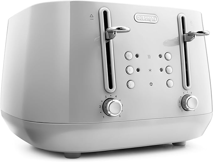 De'Longhi Eclettica 4 slice Toaster - White | CTY4003.W