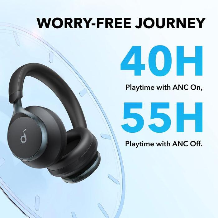 Soundcore Space One Wireless Bluetooth ANC Headphones - Black | A3035G11