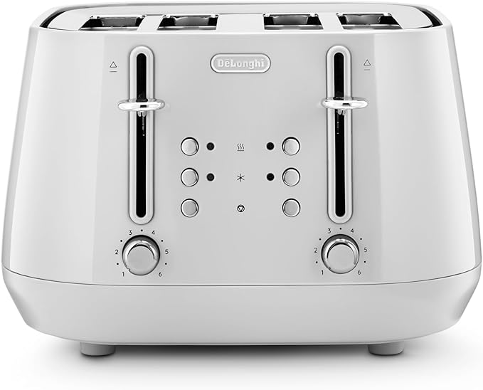 De'Longhi Eclettica 4 slice Toaster - White | CTY4003.W