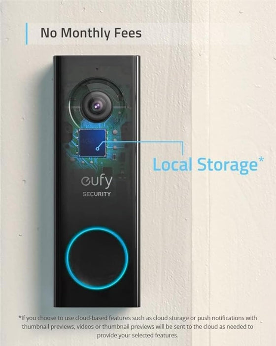 Eufy Video Doorbell S220 with Homebase2 (2k)- Black+White | TTT E82101W4