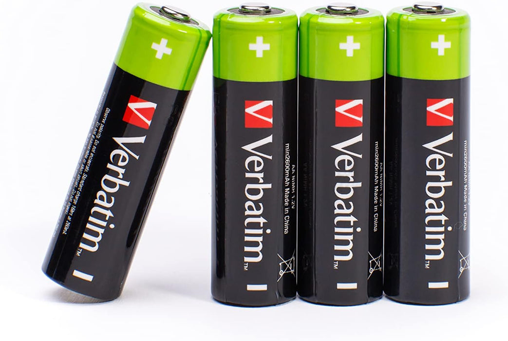 VERBATIM Rechargeable Battery AA 4 Pack | 49517