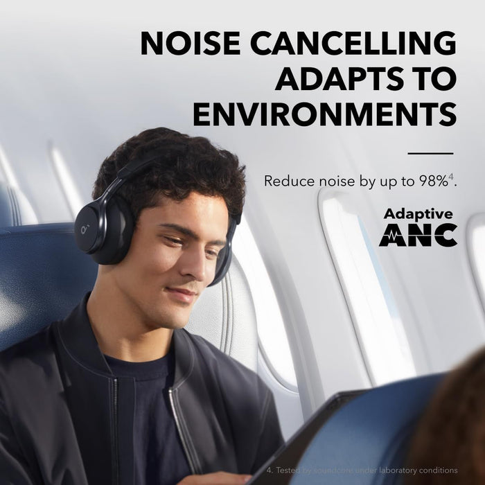 Soundcore Space One Wireless Bluetooth ANC Headphones - Black | A3035G11