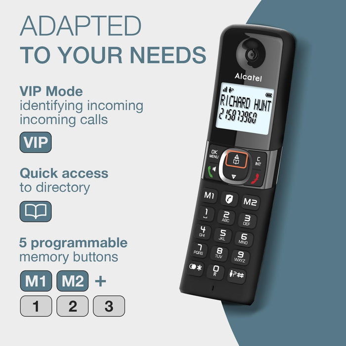 ALCATEL F860 Duo Twin Cordless Phone with Call Block | ATL1423525