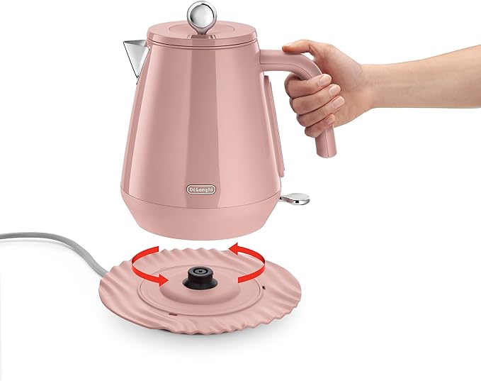 De'Longhi Eclettica Rapid Boil Kettle - Pink | KBY3001.PK