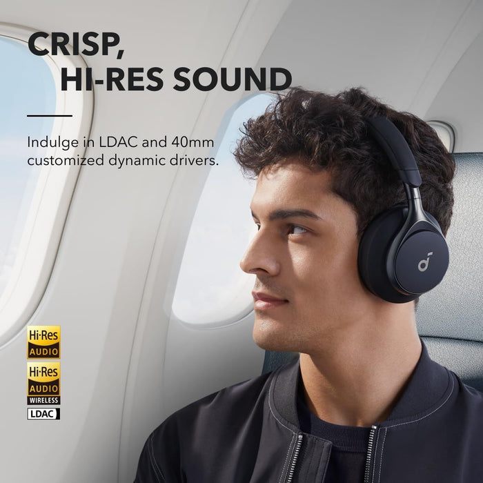 Soundcore Space One Wireless Bluetooth ANC Headphones - Black | A3035G11