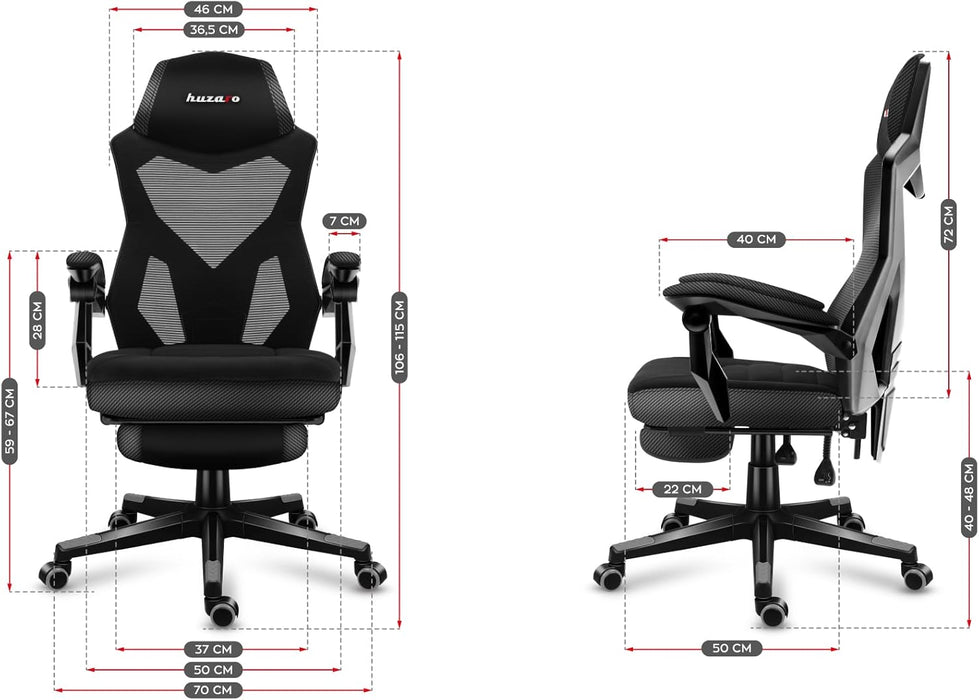 HUZARO COMBAT 3.0 CARBON Gaming Chair | HUZARO COMBAT3C