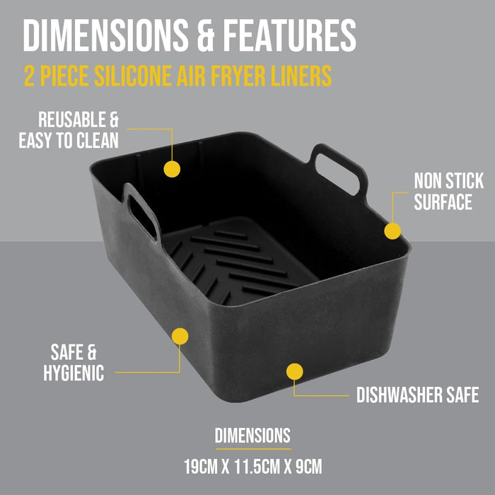 Blackmoor Silicone Air fryer liner 2pcs | 65539