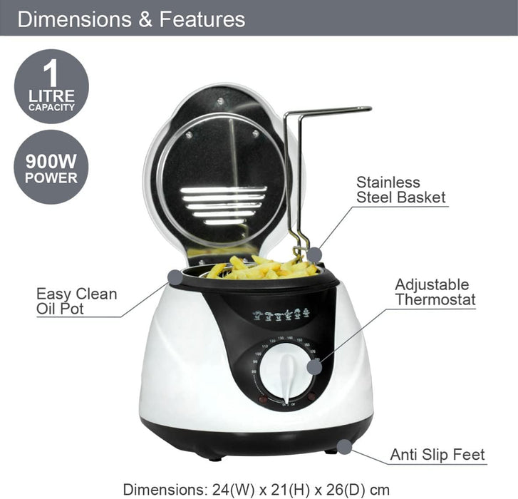 Quest 1L Deep Fat Fryer | 35150
