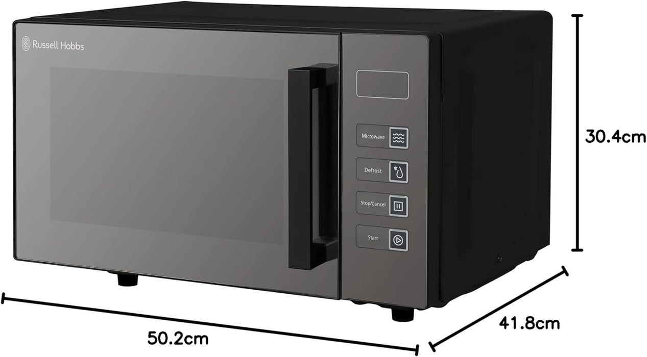 Russell Hobbs Easi 23L Freestanding Solo Flatbed Microwave - Black | RHEM2301B/RH