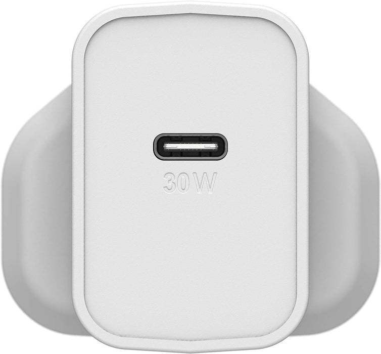 OtterBox USB-C UK Wall Charger 30W GaN - White | 78-80487