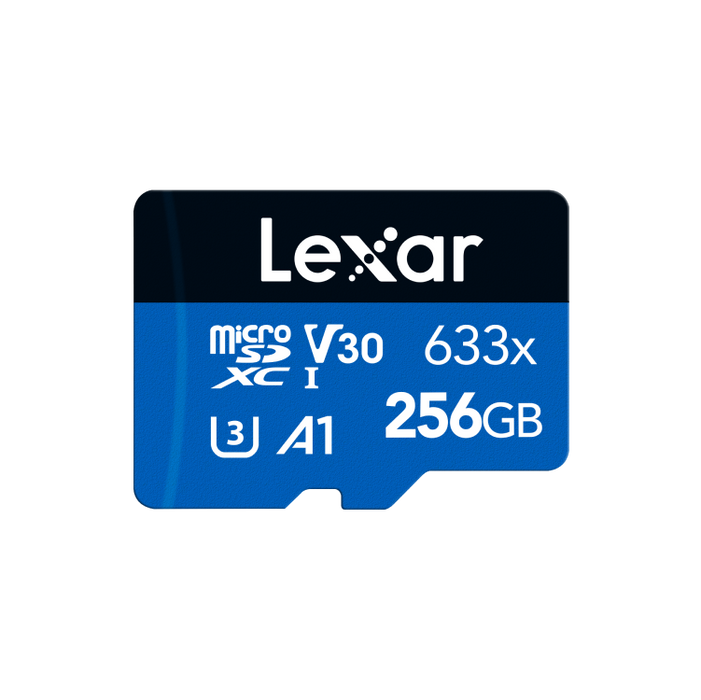 Lexar High-Performance 633x microSDXC UHS-I Card 256GB with SD Adapter | LSDMI256BB633A