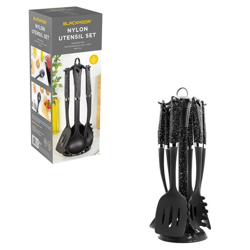 Blackmoor 6 piece Utensil Set - Black | 66779