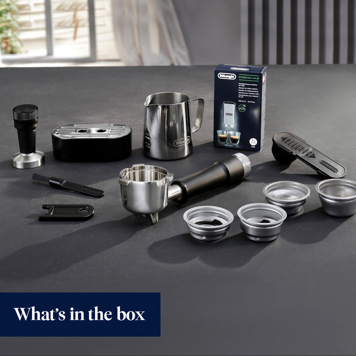 DELONGHI Dedica Maestro Plus Coffee Machine - Silver | EC950.M