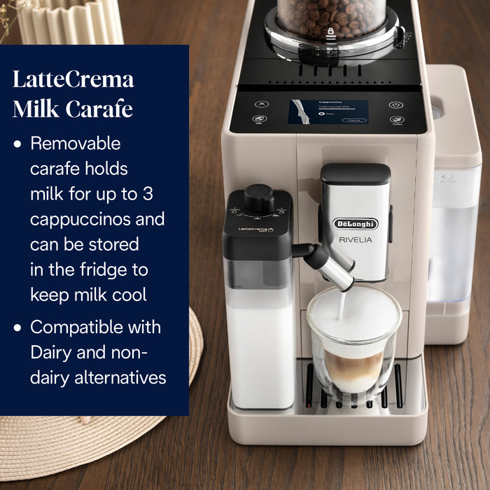 DELONGHI Rivelia Automatic Coffee Maker - Beige | EXAM440.55.BG