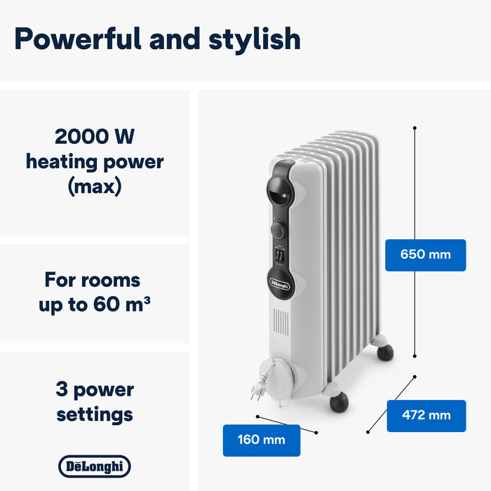 DeLonghi 2KW Oil Filled Radiator | TRRS0920