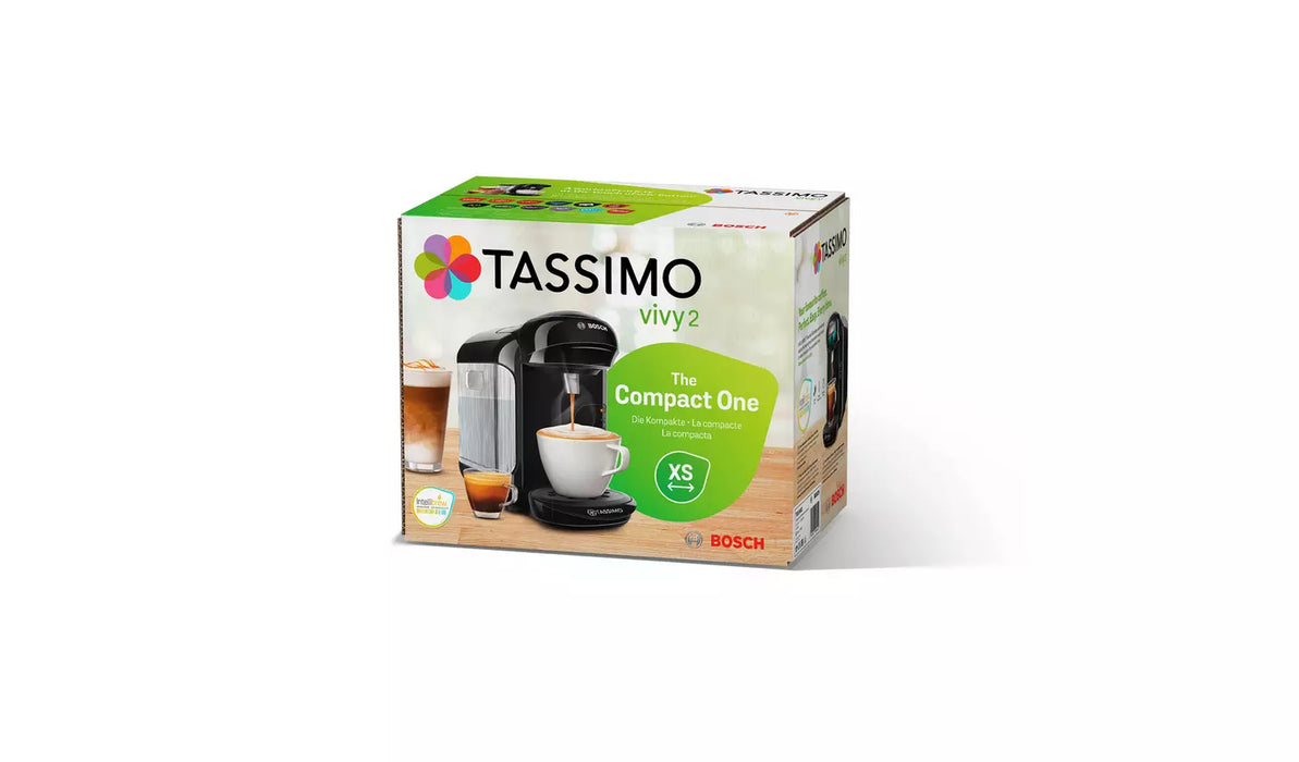 Bosch Hot Drinks / Coffee Pod machine, Tassimo Vivy 2 - Black | TAS1402GB