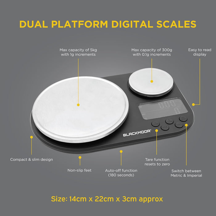 Blackmoor Dual Platform Electric Kitchen Scale | 65439