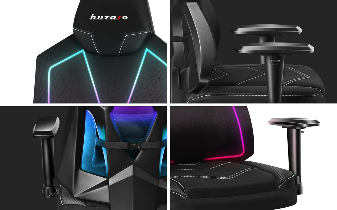 HUZARO COMBAT 6.2 RGB Gaming Chair - Black | HZ-COMBAT 6.2