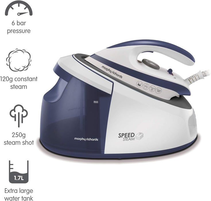 Morphy Richards Speed Steam Generator Iron - White/Purple || 333202