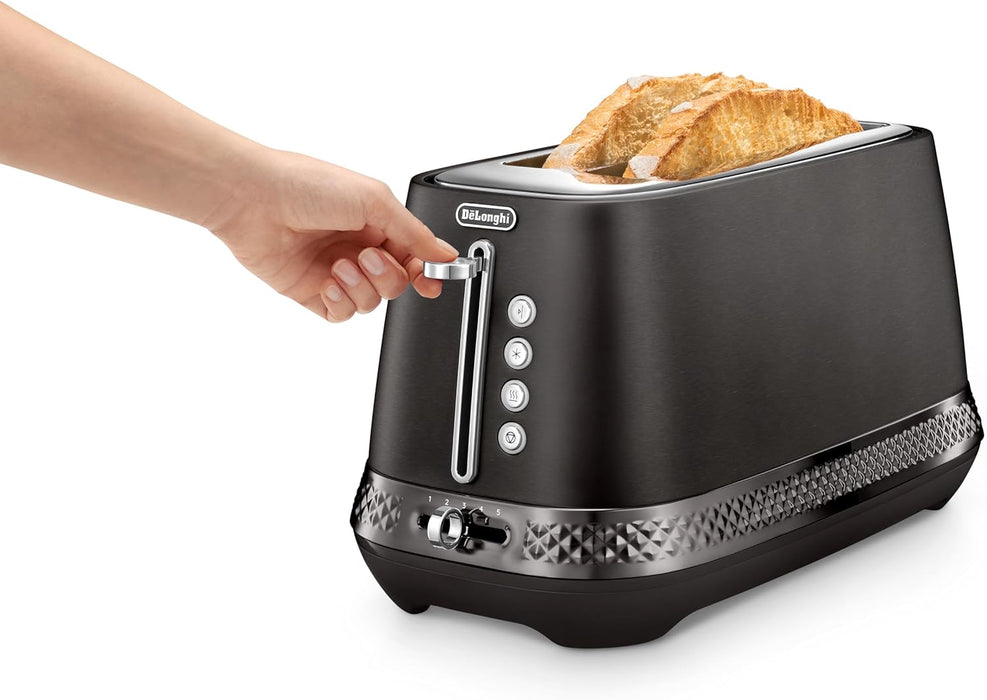 DeLonghi Diadema 2 Slice Toaster  - Black | CTV3003.BK