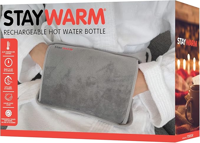 StayWarm Rechargeable Hot Water Bottle - Grey | F2881GR