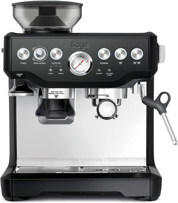 Sage Barista Express Espresso Machine with Temp Control Milk Jug, - Black truffle || SES875BTR2GUK1