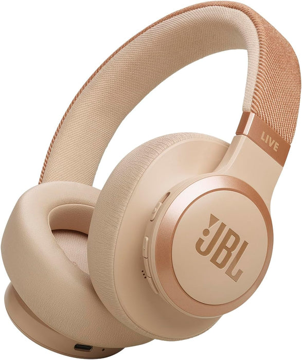 JBL Live 770NC Over-Ear Wireless Noise Cancelling Headphone - Sandstone | JBLLIVE770NCSAT