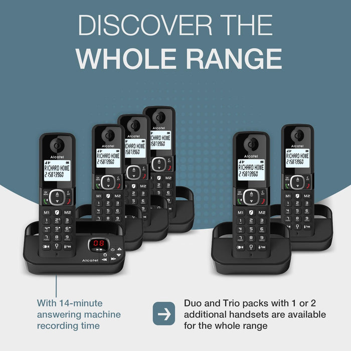 ALCATEL F860 Duo Twin Cordless Phone with Call Block | ATL1423525
