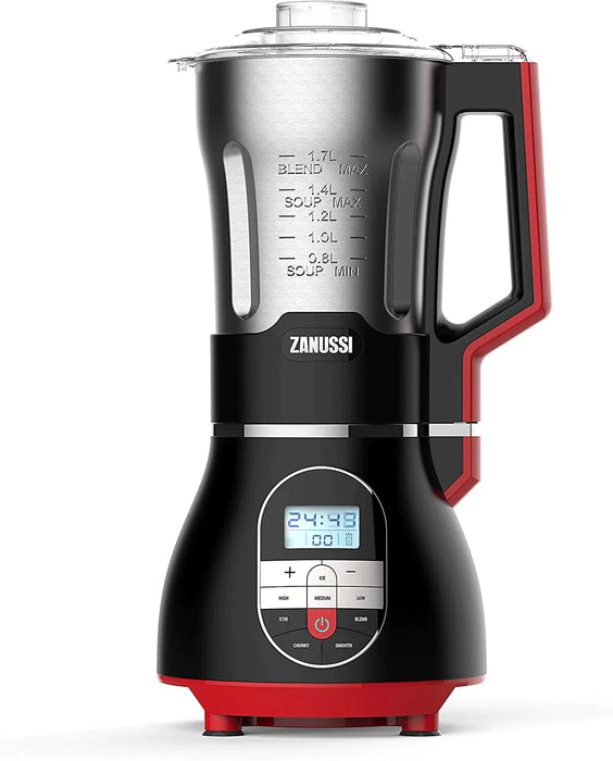 Zanussi 1.7L Blender & Soup Maker Italian Design - Red & Black | ZSB-810-RD