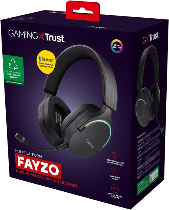 Trust Gaming GXT 491 Fayzo Wireless Gaming Headset  - Black | T24901