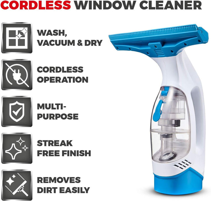 TOWER Cordless Window Cleaner with Recheargeable Battery | T131001