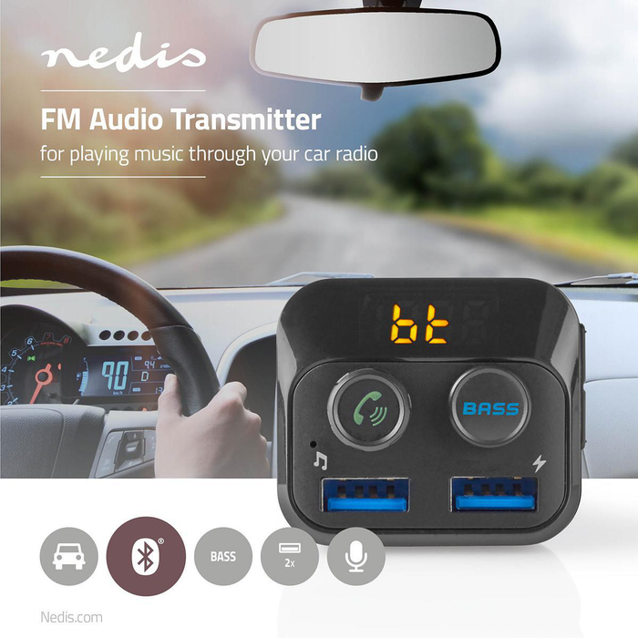 Nedis Bluetooth 5.0 FM transmitter | 319077