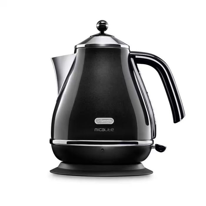 Delonghi Icona Micalite Electric Kettle - Black Metallic | KBOM3001.BK