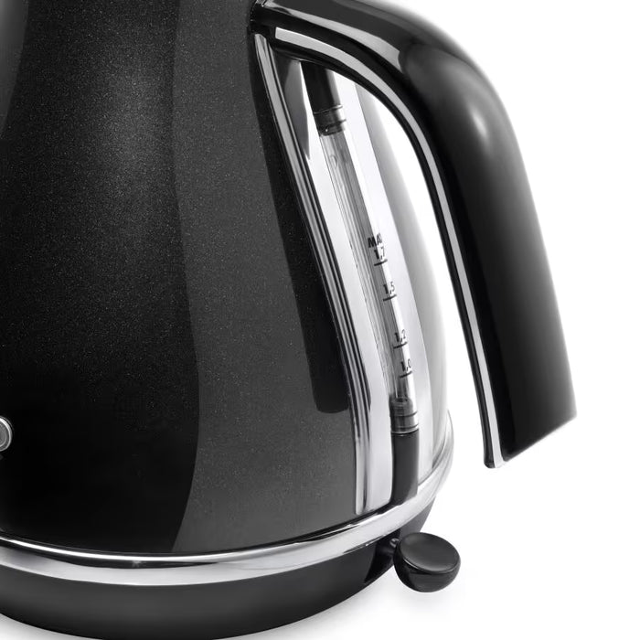 Delonghi Icona Micalite Electric Kettle - Black Metallic | KBOM3001.BK