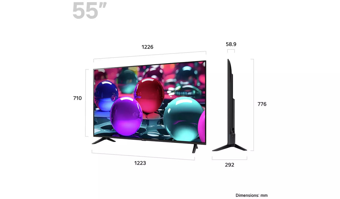 LG 55" LED HDR 4K Ultra HD Smart TV 2025 | 55UA73006LA.AEK